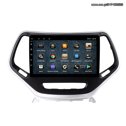 ΟΘΟΝΗ ΑΥΤΟΚΙΝΗΤΟΥ JEEP CHEROKEE 2016 OEM TABLET 10.1″ FULL TOUCH ANDROID 10 2+32GB GPS NAVIGATION RADIO BLUETOOTH WiFi WETOUCH WT3C08GPS