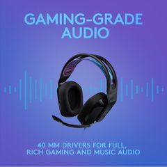 Logitech - G335 Wired Gaming Headset - BLACK / Electronics-thumb-2