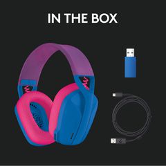 Logitech - G435 Lightspeed Wireless Gaming Headset - Blue / Electronics-thumb-4