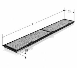 Φίλτρο, αέρας εσωτερικού χώρου TECNECO CK8430C