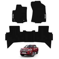 Toyota Hilux (Revo) 2015-2020 Πατάκια Καουτσούκ Εργοστασιακής Εφαρμογής
