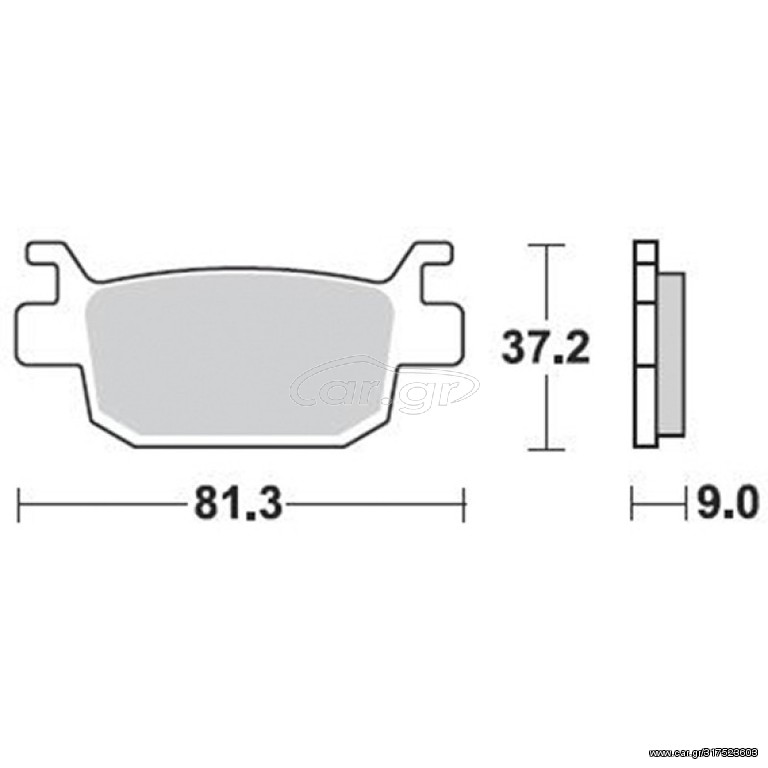 Πίσω Ημιμεταλλικά Τακάκια Braking SM1 908 Για Honda SH 125/150/300  **ΠΡΟΣΦΟΡΑ**