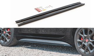 Σετ πλαϊνά Μαρσπιέ - Για  Fiat 124 Spider Abarth 2017 -   Ζεύγος Spoiler Πλαστικά ABS Σποιλερ Καινούρια -  