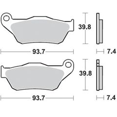 Εμπρός Ημιμεταλλικά Τακάκια Braking SM1 926 Για Yamaha X-Max 250 05-09