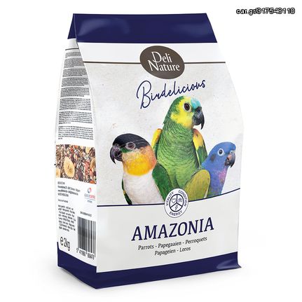 Τροφή Deli Nature Birdelicious Parrots Amazonia για Νοτιοαμερικανικό Παπαγάλο 2kg