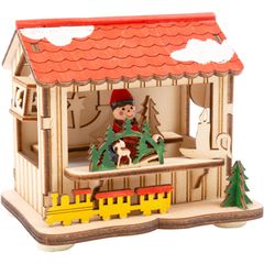 Φωτιζόμενο διακοσμητικό Χριστουγεννιάτικη αγορά - Κόκκινο - Small Foot