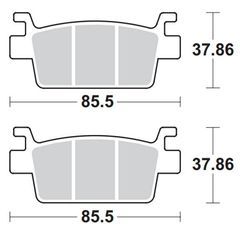 Πίσω Ημιμεταλλικά Τακάκια Braking SM1 993 Για Kymco AK550   **ΠΡΟΣΦΟΡΑ**