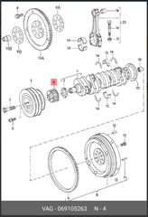 Γρανάζι στροφάλου OEM, 22 δόντια , VW transporter Τ4 , Sprocket, crankshaft , 069105263