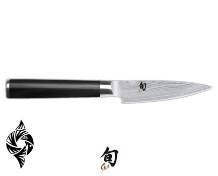 KAI Japan Shun - Paring Knife 3,5in. Μαχαίρι Ξεφλουδίσματος/Γενικής χρήσης 9cm, Shun Classic, DM-0700 Damascus steel