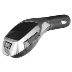 FM Transmitter X5 Με Bluetooth Microsd Και Οθόνη LCD 12 Volt Μαύρο/Ασημί 1 Τεμάχιο