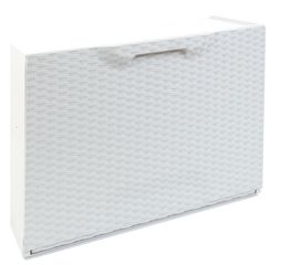 ΠΑΠΟΥΤΣΟΘΗΚΗ ΜΟΝΗ ΠΛΑΣΤΙΚΗ ΛΕΥΚΗ RATTAN 51x41x17.3cm ARTPLAST U50/FRW