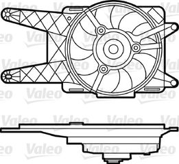Βεντιλατέρ, ψύξη κινητήρα VALEO 698562