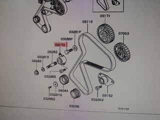 ΤΕΝΤΩΤΗΡΑΣ ΙΜΑΝΤΑ ΕΚΚΕΝΤΡΟΦΟΡΟΥ MITSUBISHI CARISMA DIESEL '97-'00 (M343741)