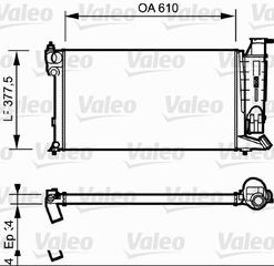 Ψυγείο, ψύξη κινητήρα VALEO 730985