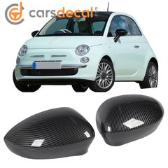 Fiat 500 Grande Punto Evo Carbon Καπάκια Καθρεπτών