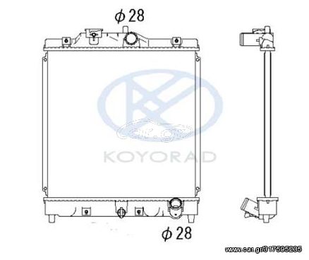 ΨΥΓΕΙΟ ΝΕΡΟΥ KOYO CIVIC 1992-2000 1.3 1.4 1.5 1.6 HRV I 1.6 CRX III 1.6 PA080293 68600 HD2031 HD2120 HD2067 HD2080 19010P01003 19010P01004 19010P01013 19010P01014 19010P04G01 19010P08003 19010P08004