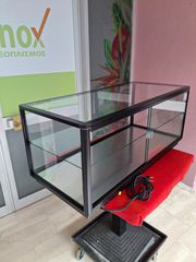 Τυροπιτιέρα (βιτρίνα θερμαινόμενη) 100*45*45 εκ, επιτραπέζια, με μαύρο πλαίσιο & 1 ενδιάμεσο ράφι. Ποιότητα & Τιμή Stockinox-thumb-10