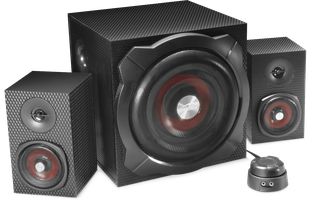 Speedlink - GRAVITY CARBON 2.1 Subwoofer System, black / Computers