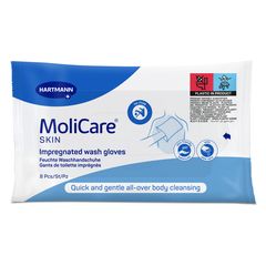 Hartmann MoliCare® Skin Γάντια καθαρισμού / Έτοιμο Μπάνιο 8τεμ