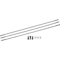 ΑΚΤΙΝΕΣ ZIPP 244mm ΤΕΜΑΧΙO ΜΕ ΚΑΨΟΥΛΙ CX-RAY STRAIGHT-PULL EXTERNAL ΜΑΥΡΗ