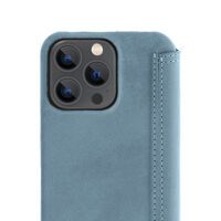 Minim (MM-10337) Minim Book Case - Light Blue, Apple iPhone 13 Pro
