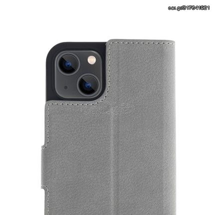 Promiz (PZ-10343) Wallet Case - Light Grey,  Apple iPhone 13 Mini