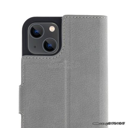 Promiz (PZ-10346) Wallet Case - Light Grey, Apple iPhone 13