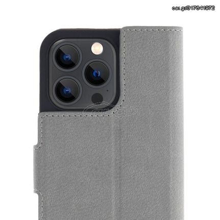 Promiz (PZ-10349) Wallet Case - Light Grey, Apple iPhone 13 Pro