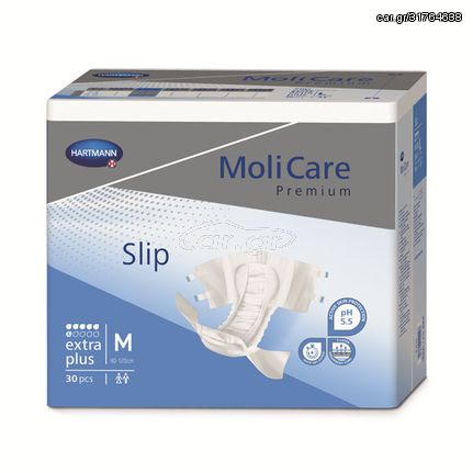 Αυτοκόλλητες Πάνες Ακράτειας Ημέρας Hartmann MoliCare Premium Slip extra plus (M) - 30τεμ