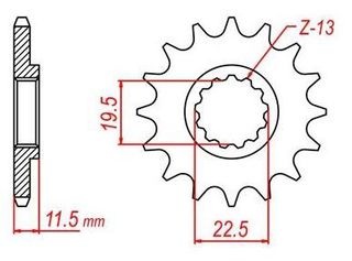 ΓΡΑΝΑΖΙ ΚΙΝΗΣ DR125 409 16Δ C45 SHARΚ