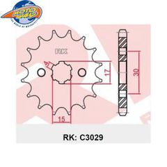 ΓΡΑΝΑΖΙΑ ΚΙΝΗΣΗΣ RK 3029-Ζ13 (JTF274) ASTREA100,TARGET125'11-14