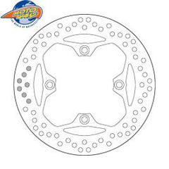 ΔΙΣΚΟΠΛΑΚΕΣ SBS/5041 255X105X6,0X4X10,5 ΠΙΣ  TIGER1050'07-,TIGER1050SPORT'15-
