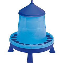 Πλαστική Ταΐστρα Πουλερικών Copele με Βάση, Μπλε - Χωρητικότητας: 8Kg, Διαστάσεις: 37X37 H cm