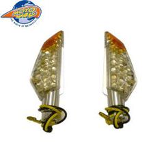 ΦΛΑΣ ΜΟΤΟΣΥΚΛΕΤΩΝ MINI/U0273A LED ΚΑΘΑΡΟ ΚΡΥΣΤ  ΒΑΣΗ ΧΡΩΜΙΟ ΚΟΝΤΟ ΜΠΡΑΤΣΟ