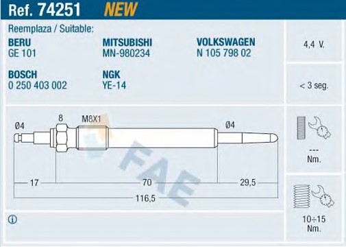 E 74251 FAE