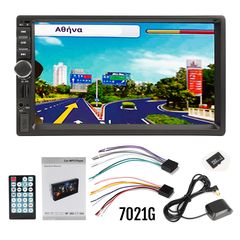 Οθόνη αφής αυτοκινήτου με Ελληνικό GPS (multimedia USB bluetooth mirrorlink, 4x60W, Universal, 2DIN, 7'' ιντσών) 7021GPS