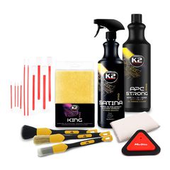 Είδη εσωτερικής περιποίησης οχήματος Detailing σετ προσφοράς 18τμχ
