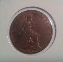 1 PENNY  1900 , GREAT  BRITAIN -thumb-1