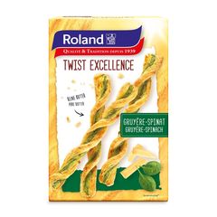 Κρουασίνια Βουτύρου με Γραβιέρα και Σπανάκι Roland Twist Excellence Gruyere Spinach 100g