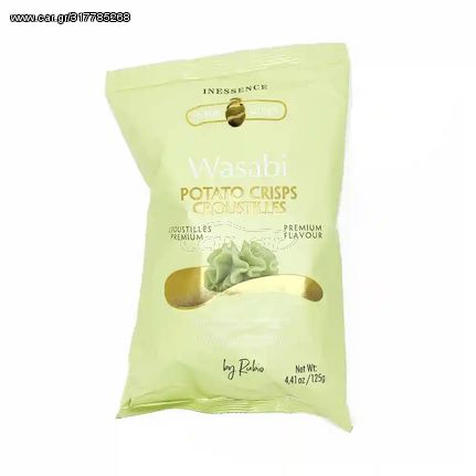 Πατατάκια Inessence Golden Crisps Wasabi Premium Flavour Potato Chips 125g