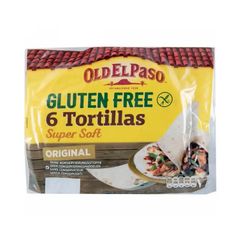 Πίτες Τορτίγια Χωρίς Γλουτένη Old El Paso 6 Tortillas Super Soft Gluten Free 216g