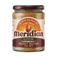 Φυστικοβούτυρο Τραγανό Βιολογικό Meridian Crunchy Peanut Butter 280g