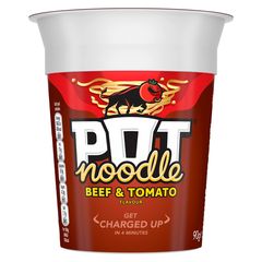 Νούντλς Στιγμής Pot Noodle Beef and Tomato 90g