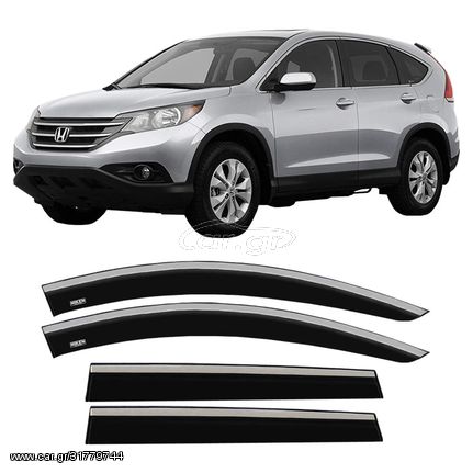 Ανεμοθραύστες Niken εξωτ. τοποθέτησης Chrome για Honda CRV IV 4τμχ