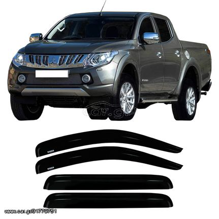 Ανεμοθραύστες Niken εξωτ. τοποθέτησης Mitsubishi L200 V 4D / Fiat Fullback 4D 4τμχ