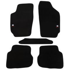 Πατάκια δαπέδου μοκέτας Tuft μαύρη για Seat Ibiza III / Cordoba II 4τμχ