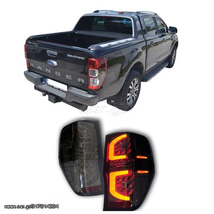 Ford Ranger (T7,T8) 2016+ Πίσω Φανάρια Led Smoked Style