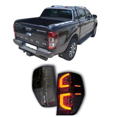 Ford Ranger (T6) 2012-2016 Πίσω Φανάρια Led Smoked Style