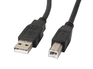 Lanberg CA-USBA-11CC-0030-BK USB cable USB 2.0 3 m USB B Black