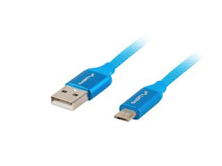 LANBERG CABLE USB 2.0 MICRO-B (M) - A (M) 1M QC-thumb-1
